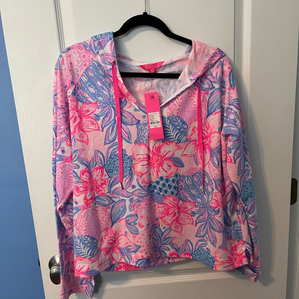 NWT Lilly Pulitzer Kiawah Hoodie XXL